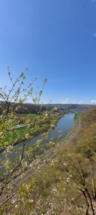 Froschkoenig Mit Teichblick Apartment Trendelburg Bagian luar foto